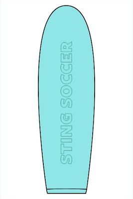 a blue water bottle with the word stingger on it