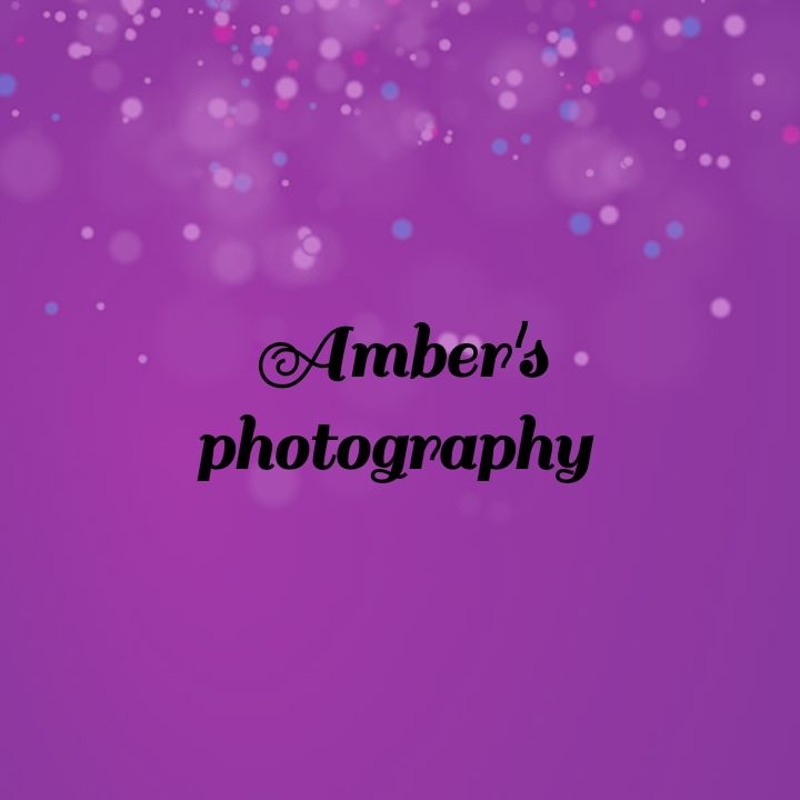 a purple background with the words amber's photography