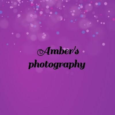 a purple background with the words amber's photography