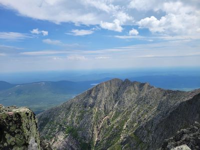 the view from the top of a mountain