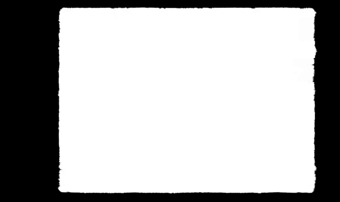 a white square with a black background