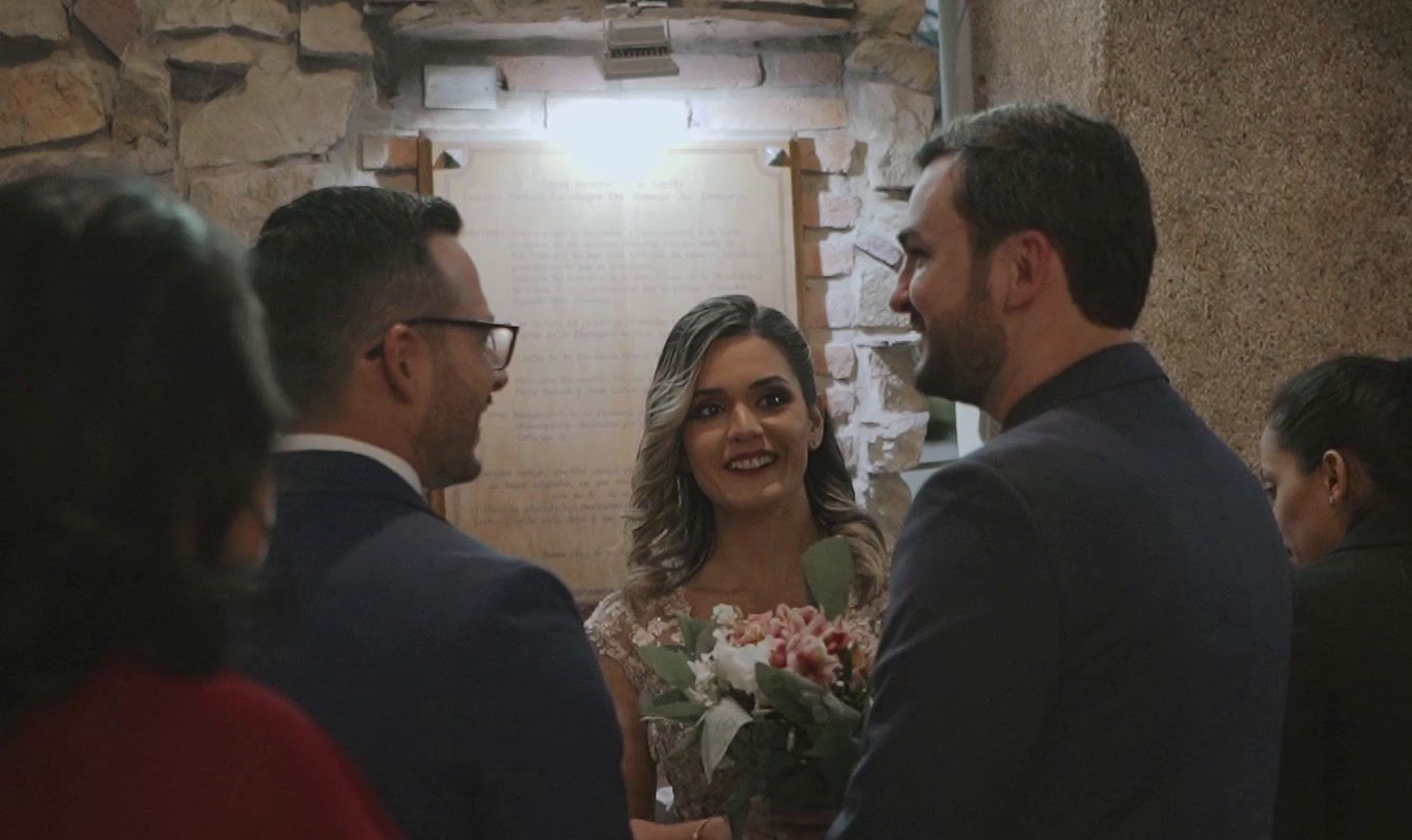 a man and a woman standing next to each other