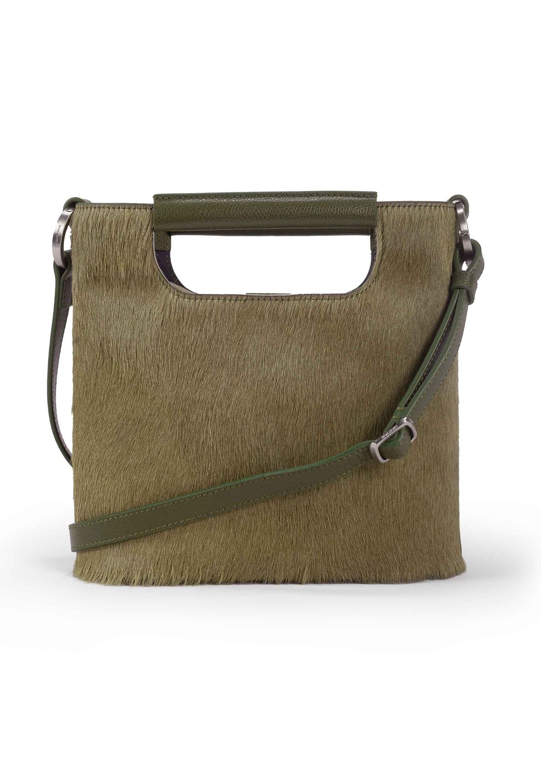 a handbag with a handle on a white background