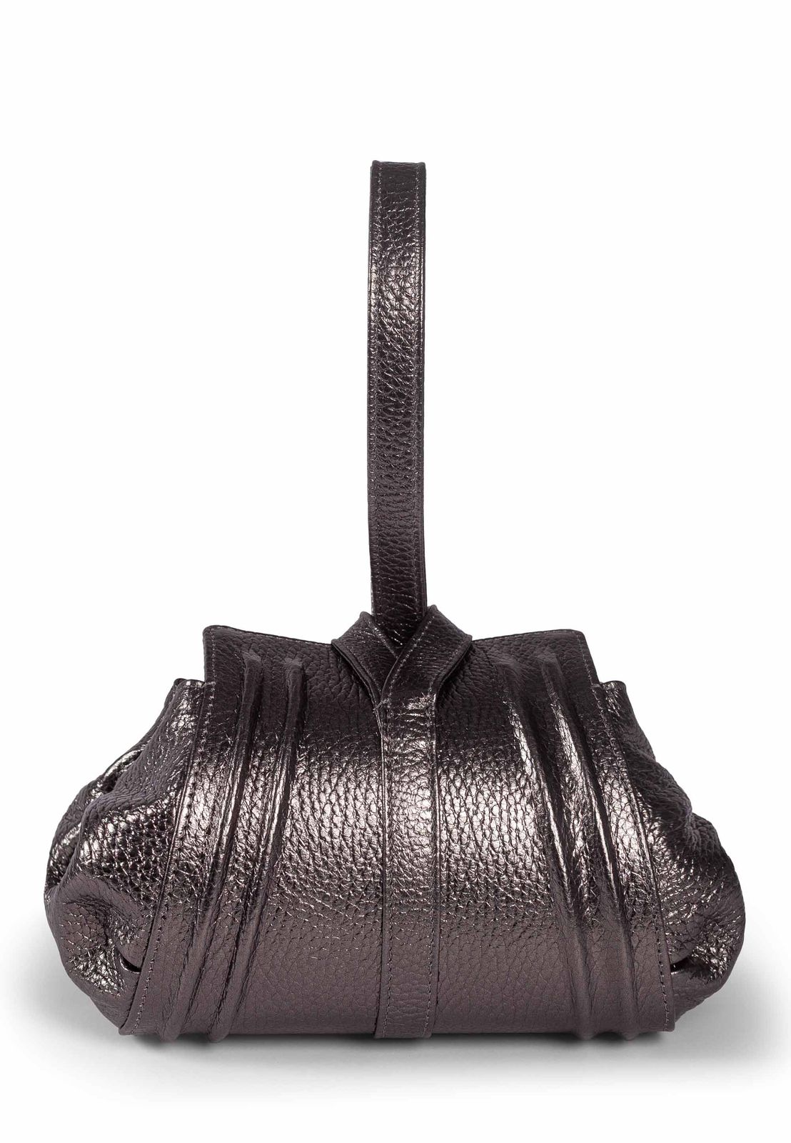a black handbag on a white background