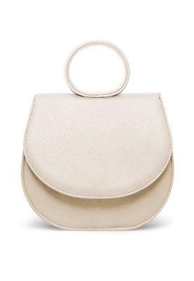 a white purse on a white background