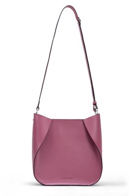 a pink handbag on a white background