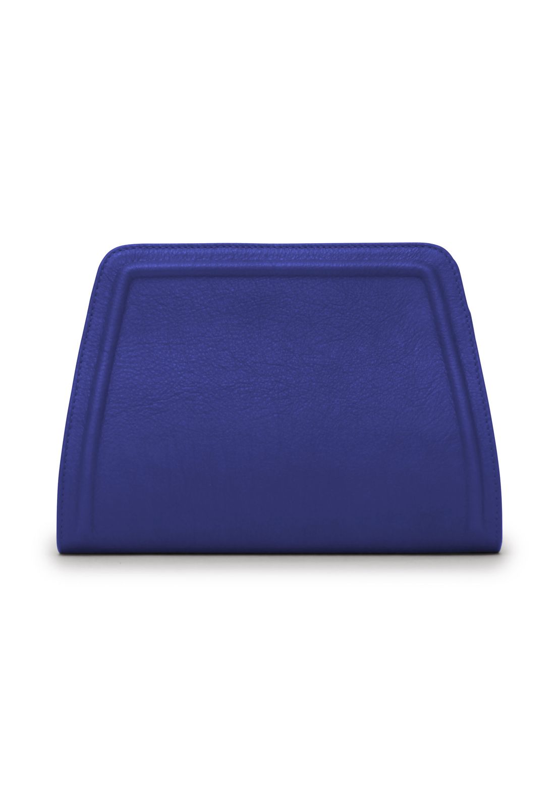 a blue purse on a white background