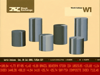 a poster with a bunch of different sizes of cylinders