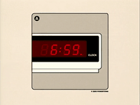 a digital clock with the time 8 59