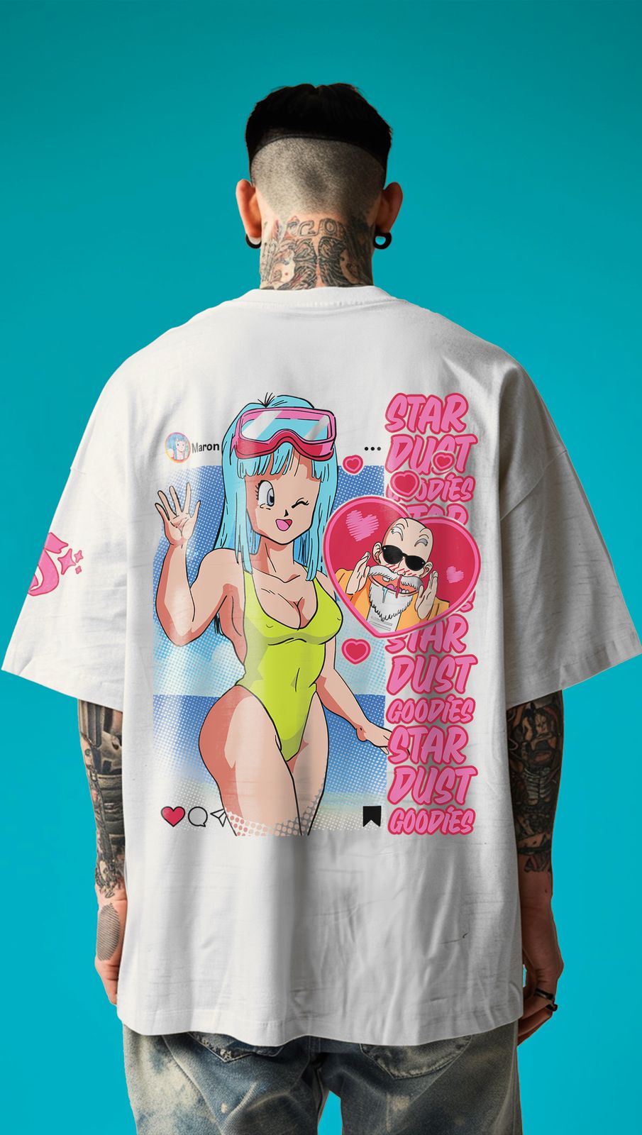 a man with tattoos wearing a white shirt