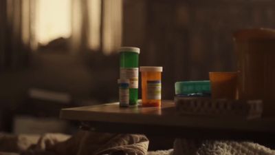 a table topped with lots of bottles of pills