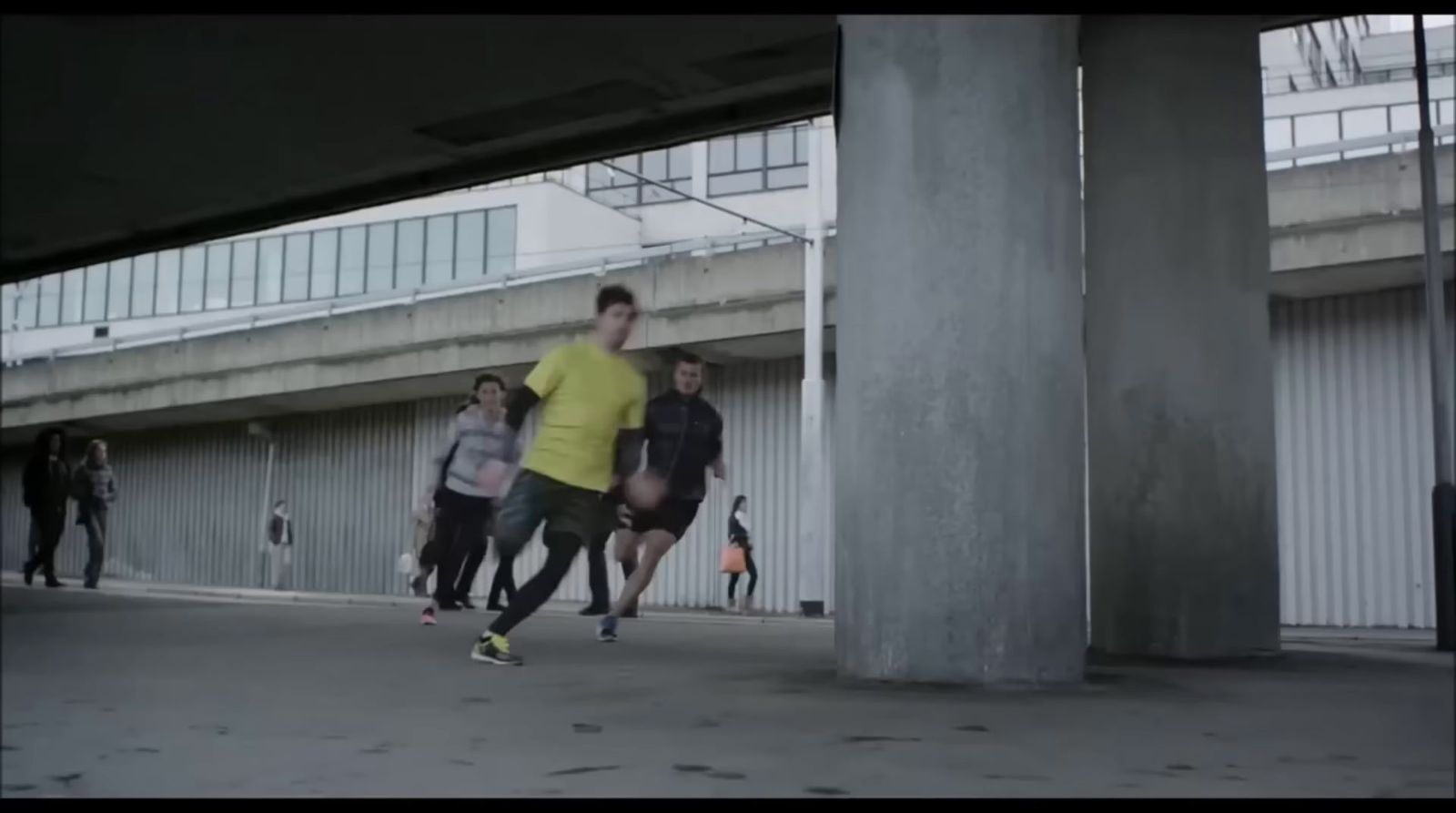 a group of young men playing a game of soccer