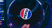 a pepsi logo is shown on a computer screen