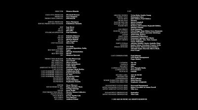 a black and white poster with the names of the band