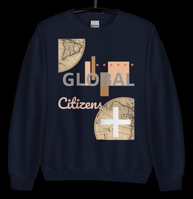 a sweatshirt with the words global citizen printed on it