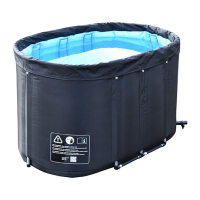 an above ground swimming pool with a cover