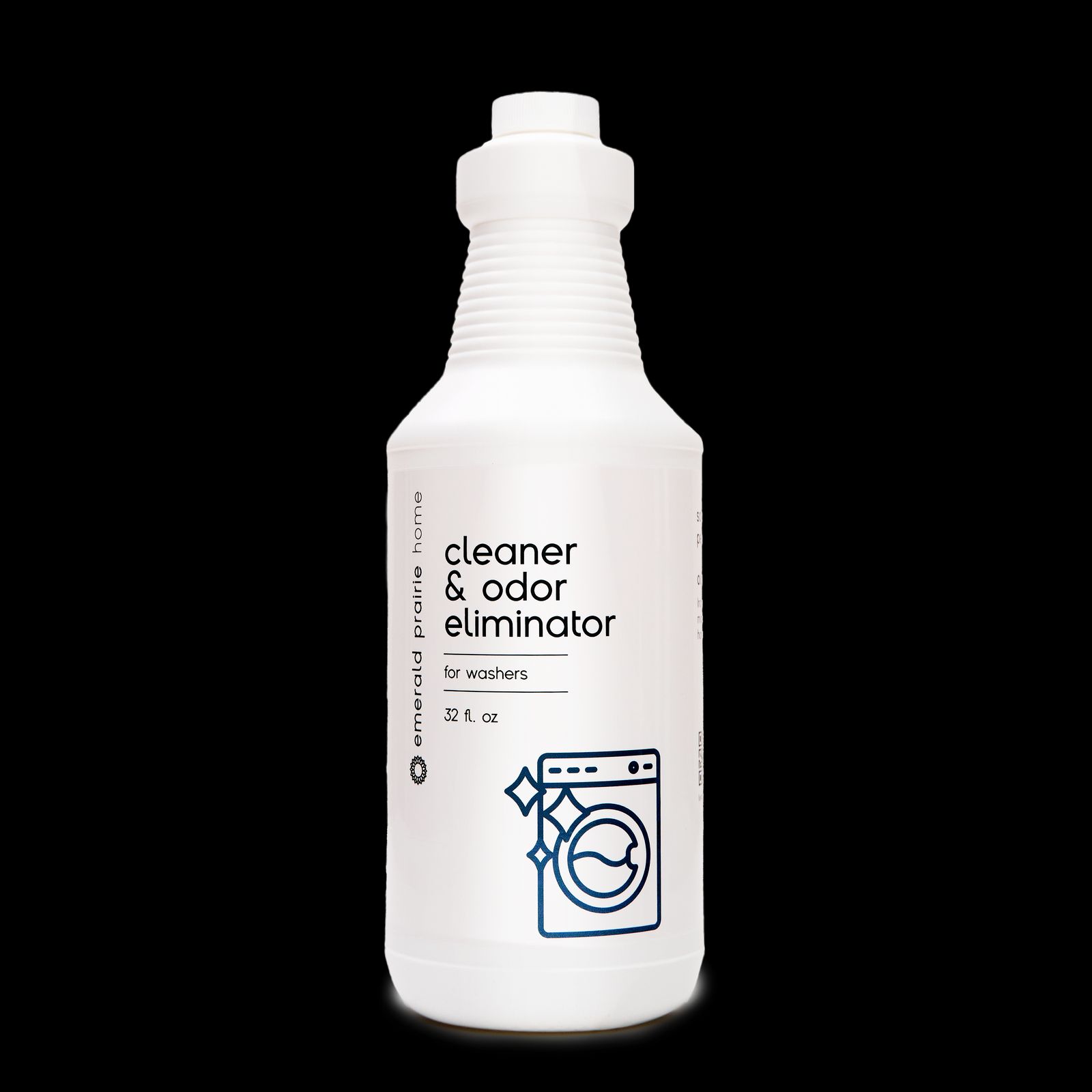 a bottle of cleaner on a black background