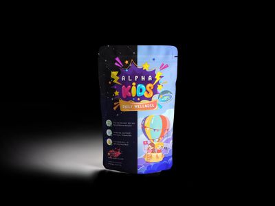 a bag of food sitting on top of a table