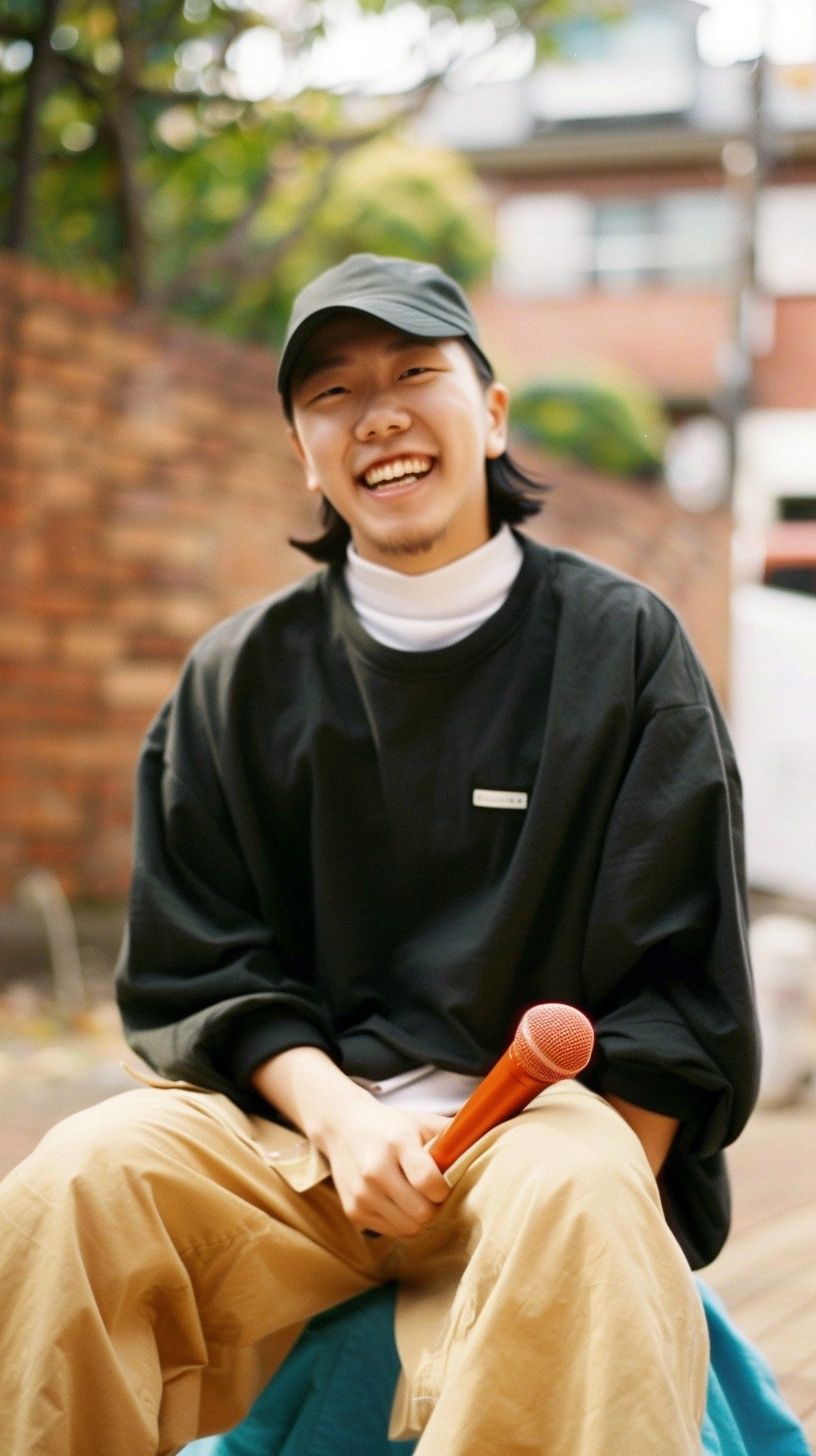 a man sitting on a bench holding a baseball bat