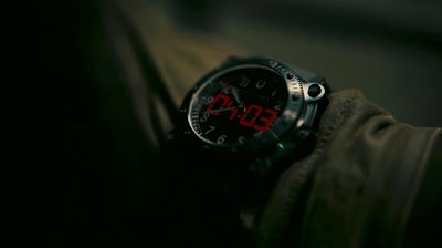 a close up of a watch on a person's wrist