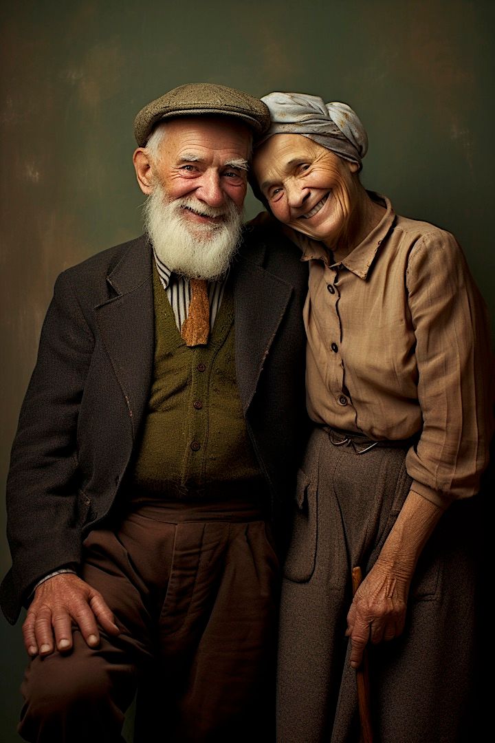 a man and a woman pose for a picture