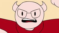 a cartoon of a man with horns and glasses