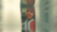 a blurry photo of a child's face