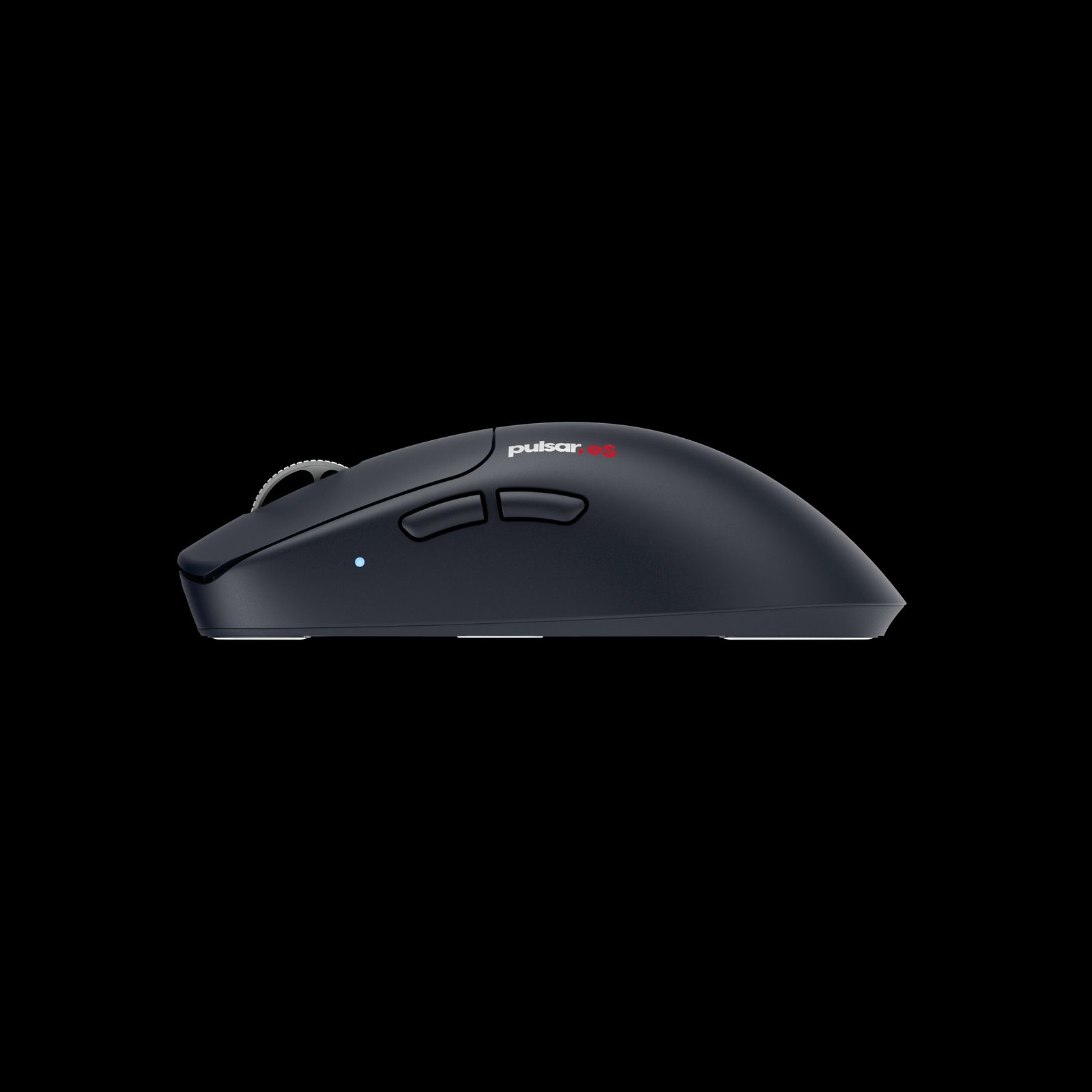a computer mouse on a black background