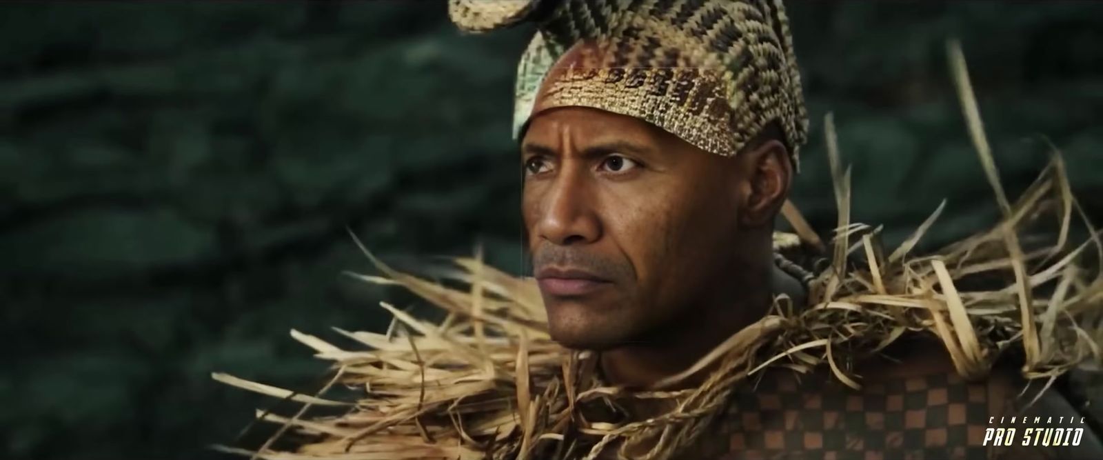 a man wearing a headdress with a snake on his head