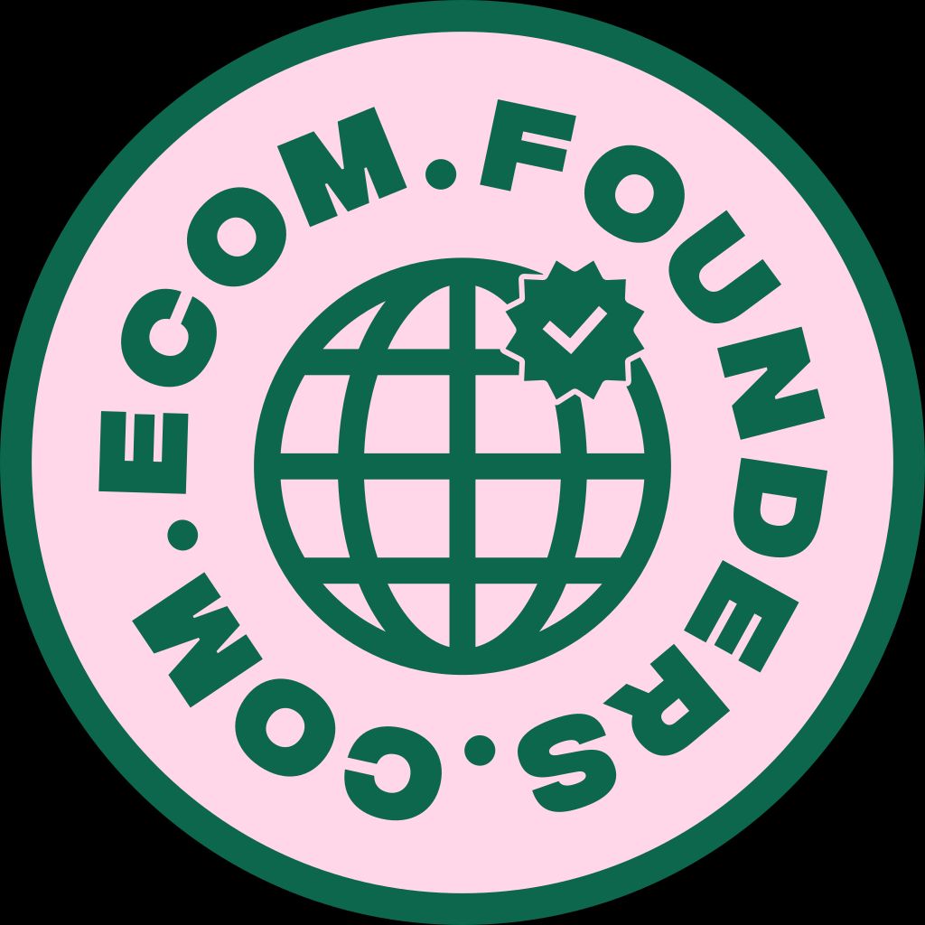 a green and pink logo with the words com found on it