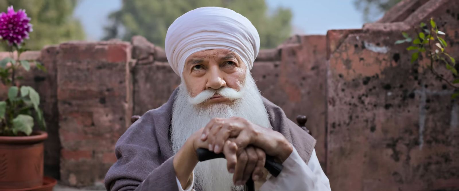 a man with a long white beard and a white turban