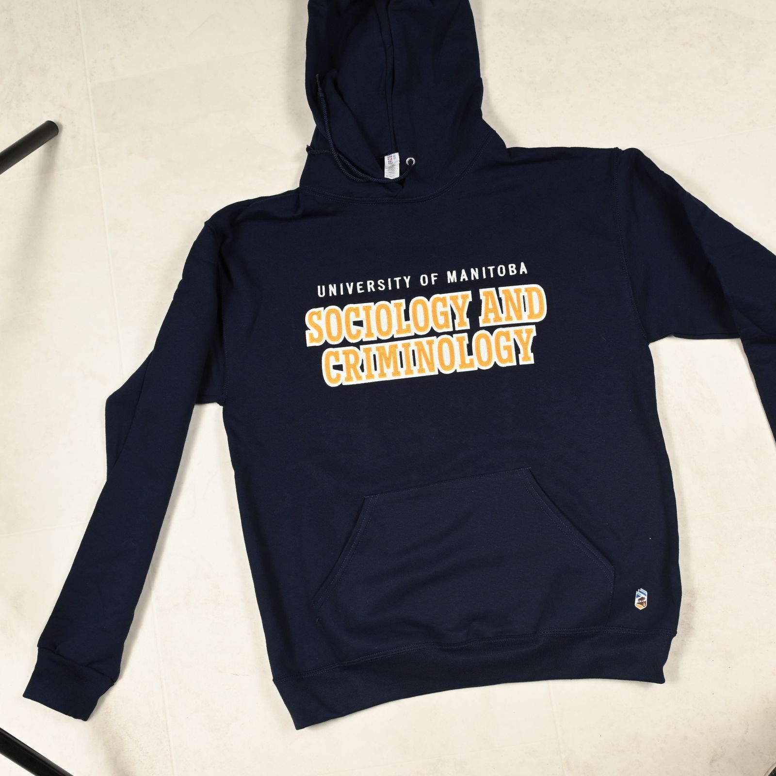 a hoodie that is on a table