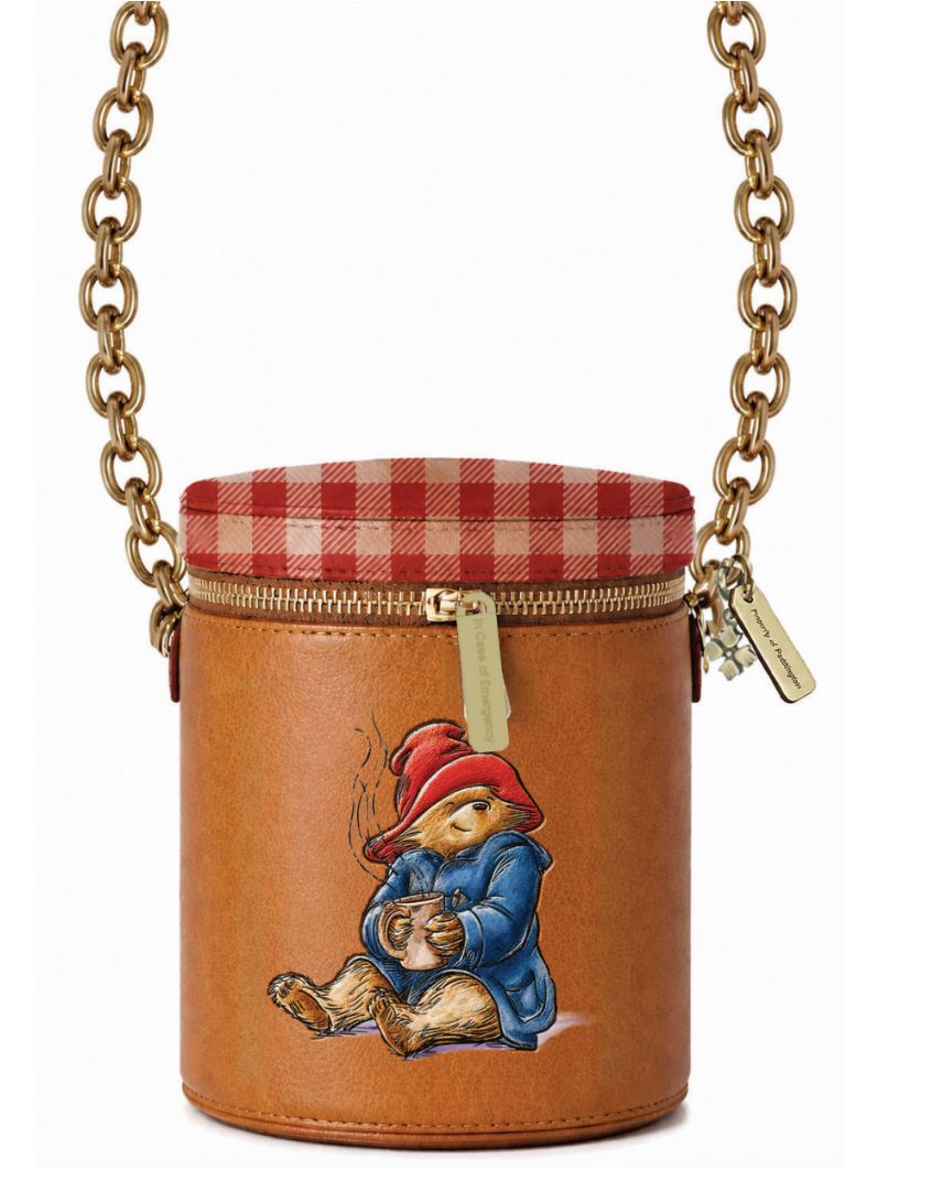 a small purse with a bear on it