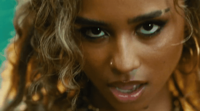 a close up of a person with makeup