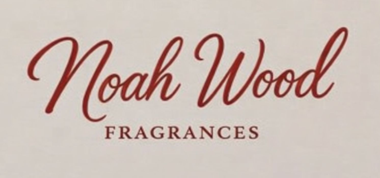 a close up of a sign that says noah wood