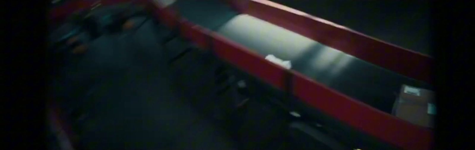 a blurry photo of a bus at night