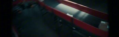 a blurry photo of a bus at night