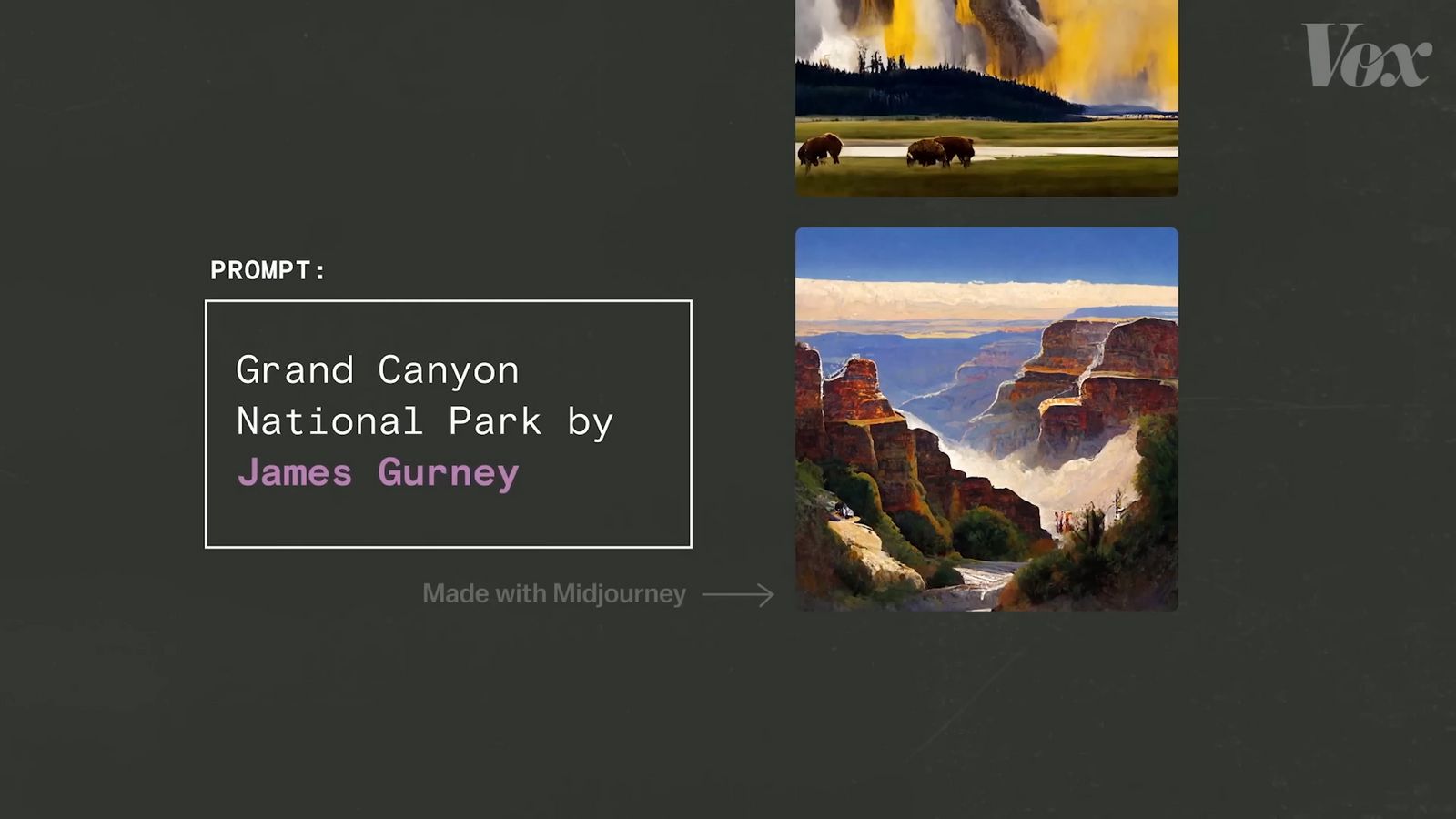 a book cover of grand canyon national park by james gurney