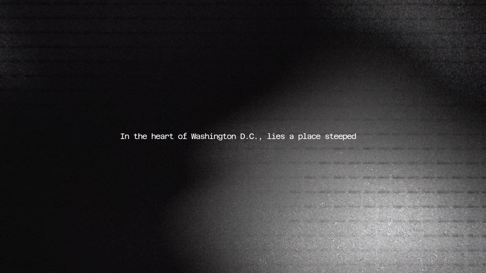 a black and white photo with the words in the heart of washington d c