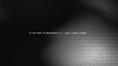 a black and white photo with the words in the heart of washington d c