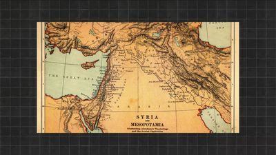 an old map of the middle east