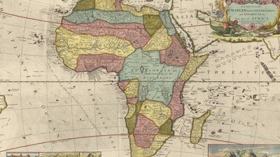 an old map of africa showing the countries