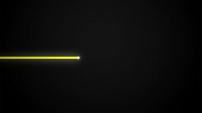 a black background with a yellow light in the middle