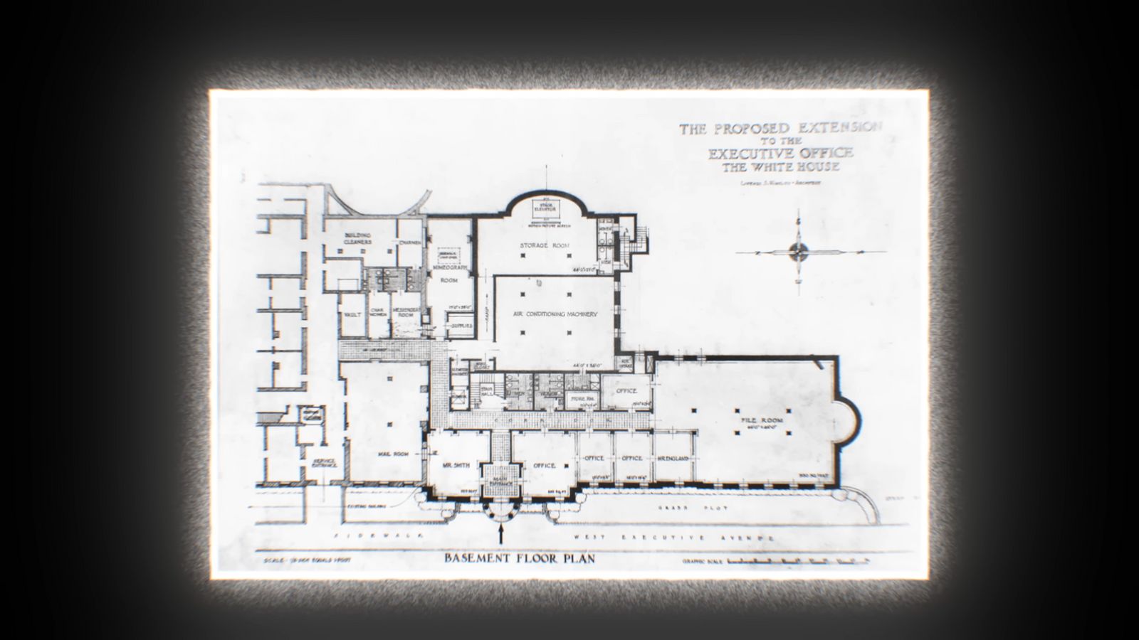 a black and white drawing of a floor plan