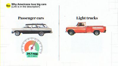 two old cars are shown in this ad