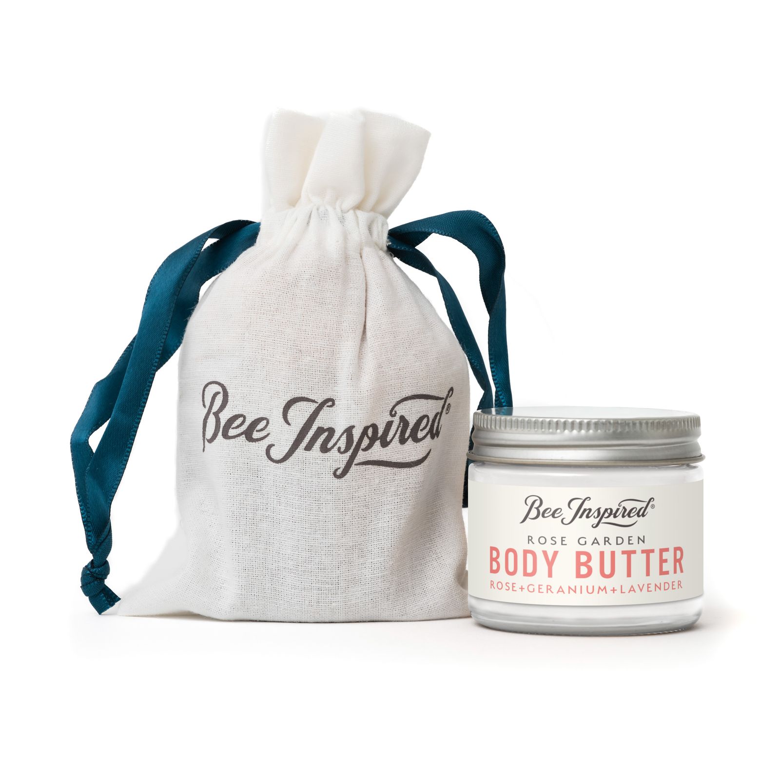a bag with a jar of body butter next to it
