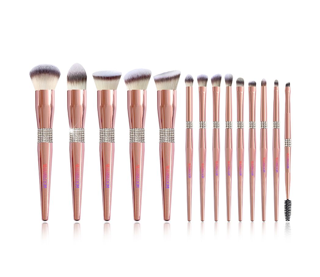 a set of makeup brushes and a brush