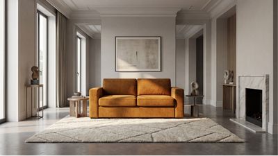 a living room filled with furniture and a fire place