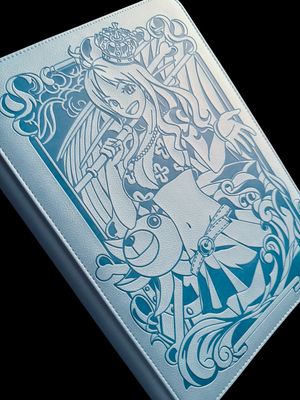 a book with a drawing of a woman on it