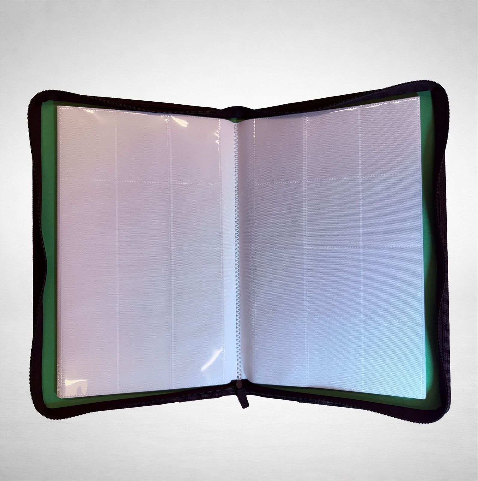 an open notebook on a table with a white background